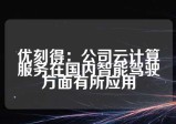 优刻得：公司云计算服务在国内智能驾驶方面有所应用