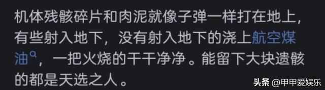 飞机出事故为什么没有遗体？网友评论：吃东西别看！真的会反胃！  第6张