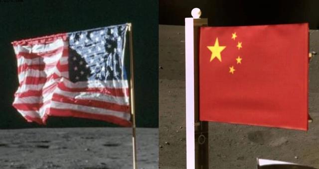 看着月球上的五星红旗，美国登月再次受到质疑，为什么美国国旗会飘扬？  第2张