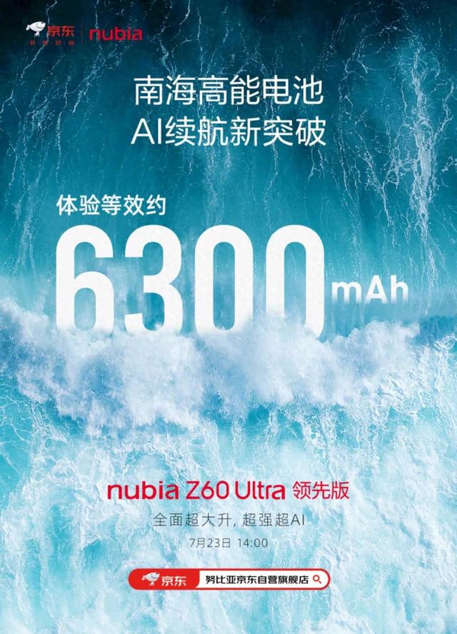 【旗舰】领先版Z60Ultra官宣南海电池 体验等效6300mAh左右？  第1张