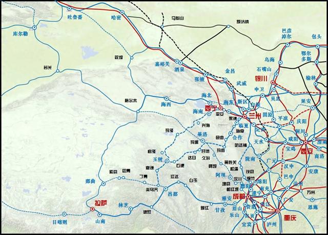 成兰铁路是如何一步步将兰州踢出命名为联通西宁与成都的川青铁路  第1张