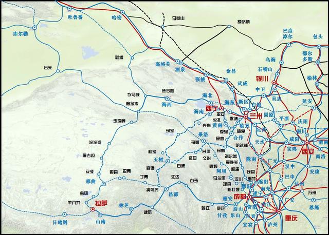 成兰铁路是如何一步步将兰州踢出命名为联通西宁与成都的川青铁路  第3张