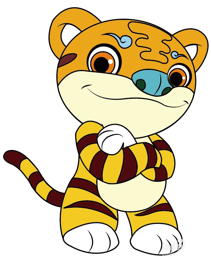 Illustrator手绘挑衅的小老虎矢量图图标的技巧 第1张 Illustrator手绘挑衅的小老虎矢量图图标的技巧 第1张