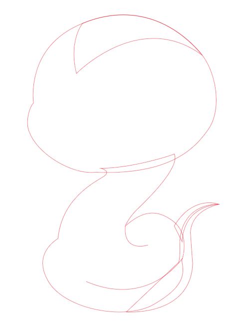 Illustrator绘制可爱的蛇生肖图标的技巧  第3张