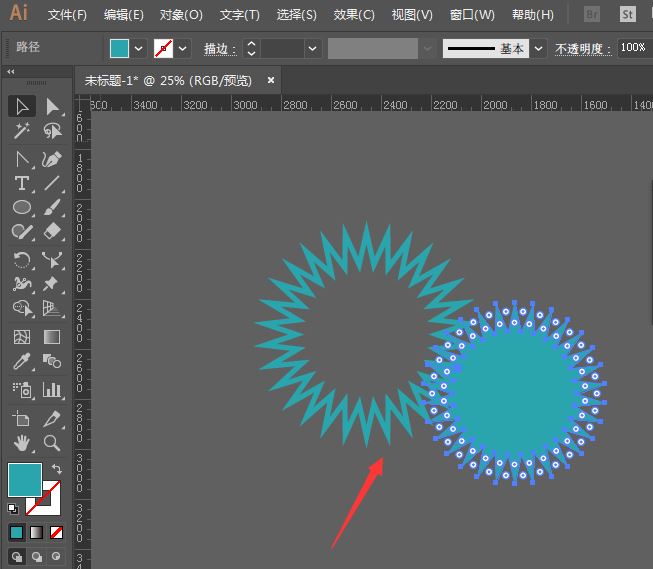 Illustrator制作放射性图案的技巧  第8张