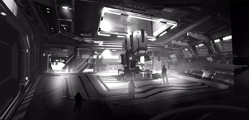 Painter结合photoshop制作科幻类游戏场景方法 第5张 Painter结合photoshop制作科幻类游戏场景方法 第5张