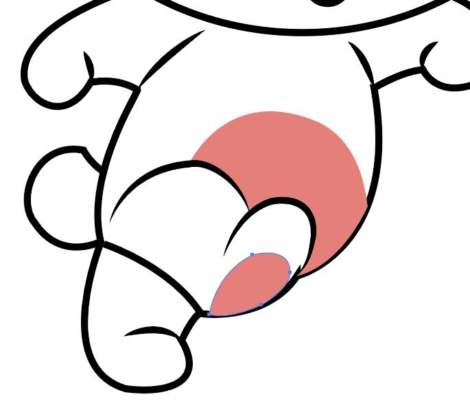 Illustrator绘制乖乖兔漫画形象矢量图标设计技巧  第12张