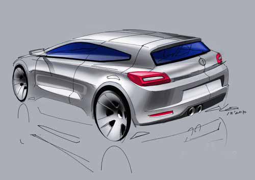 Painter渲染二维大众尚酷汽车效果图方法 第4张 Painter渲染二维大众尚酷汽车效果图方法 第4张