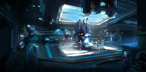 Painter结合photoshop制作科幻类游戏场景方法 第9张 Painter结合photoshop制作科幻类游戏场景方法 第9张