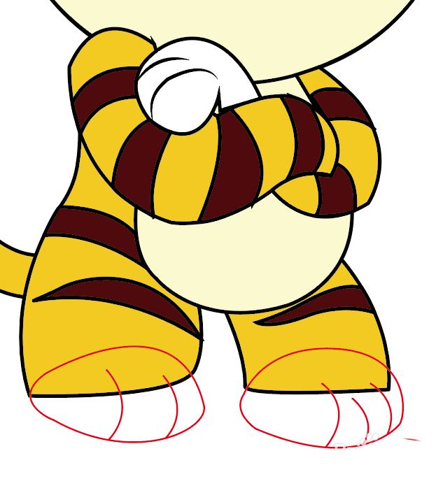 Illustrator手绘挑衅的小老虎矢量图图标的技巧 第10张 Illustrator手绘挑衅的小老虎矢量图图标的技巧 第10张