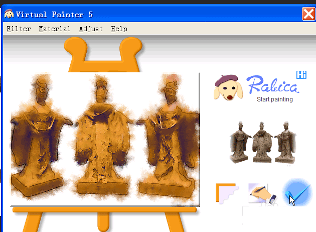 利用virtual painter制作特殊水彩画效果的方法 第8张 利用virtual painter制作特殊水彩画效果的方法 第8张