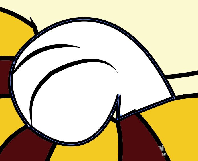 Illustrator手绘挑衅的小老虎矢量图图标的技巧 第13张 Illustrator手绘挑衅的小老虎矢量图图标的技巧 第13张