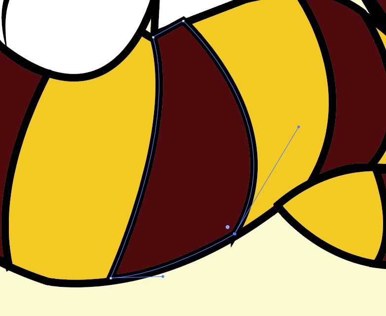 Illustrator手绘挑衅的小老虎矢量图图标的技巧 第14张 Illustrator手绘挑衅的小老虎矢量图图标的技巧 第14张