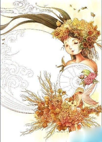 Painter结合sai绘制儿童插画之花神方法  第6张