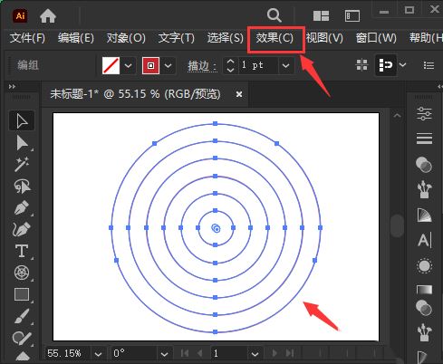 Illustrator快速制作圆圈波纹纹理素材的技巧  第1张