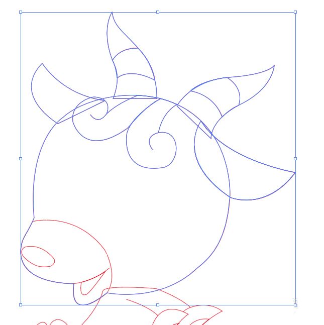 Illustrator绘制可爱小羊生肖图标的矢量图标设计  第4张