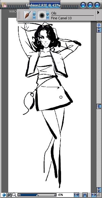 Painter结合数码板绘制女子时装效果图 第10张 Painter结合数码板绘制女子时装效果图 第10张