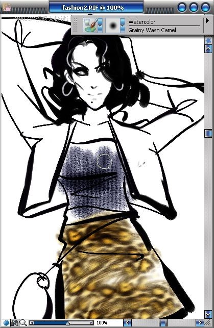 Painter结合数码板绘制女子时装效果图 第14张 Painter结合数码板绘制女子时装效果图 第14张