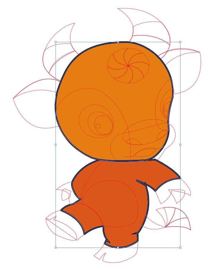 Illustrator绘制可爱生肖牛图标 矢量图标设计技巧  第15张