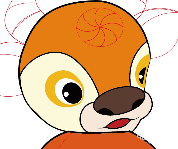 Illustrator绘制可爱生肖牛图标 矢量图标设计技巧  第16张