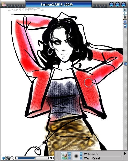 Painter结合数码板绘制女子时装效果图 第16张 Painter结合数码板绘制女子时装效果图 第16张