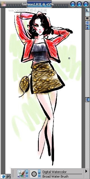 Painter结合数码板绘制女子时装效果图 第21张 Painter结合数码板绘制女子时装效果图 第21张