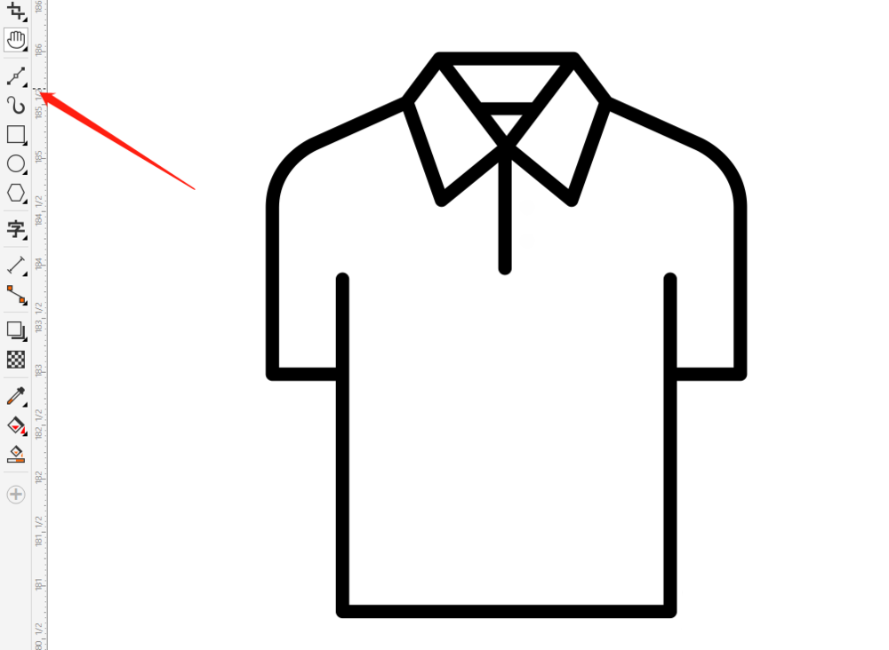 用Coreldraw绘制polo衬衫简笔画图形设计教程 第5张 用Coreldraw绘制polo衬衫简笔画图形设计教程 第5张