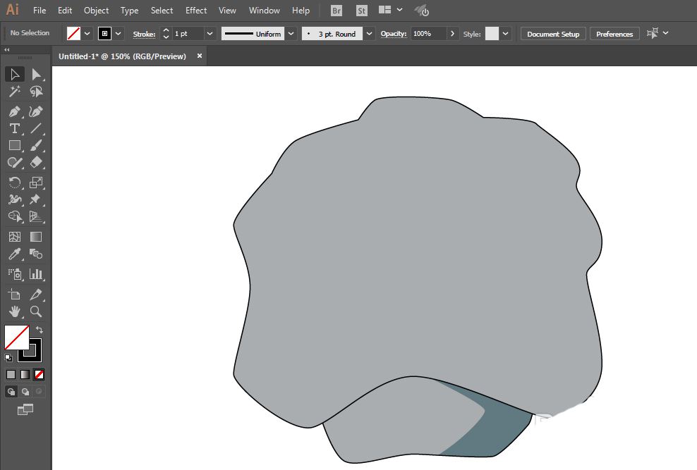 Illustrator画宠物小精灵中小拳石角色的技巧  第6张