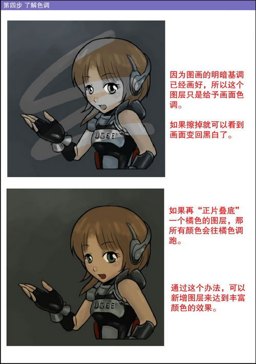 Painter给手绘漫画上色，Painter为手绘漫画上色教程  第4张