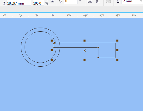 CorelDraw手绘钥匙矢量图标的方法教程  第7张
