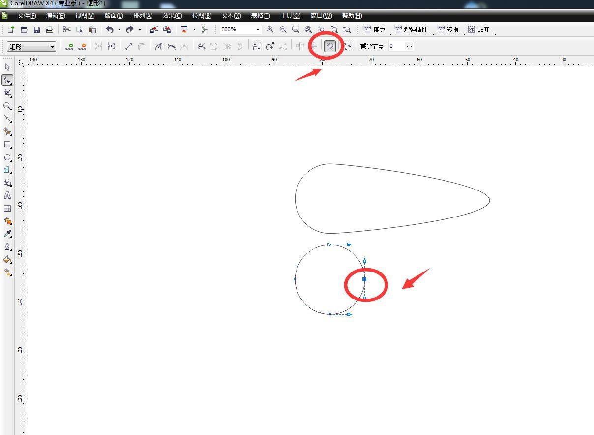 CorelDRAW贝塞尔工具的弹性模式调节节点的技巧  第6张