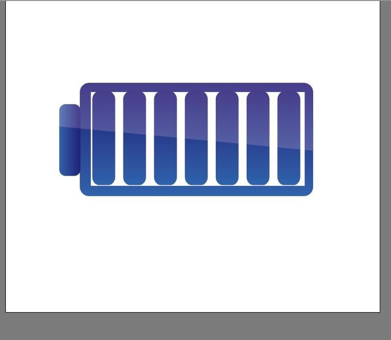 AI设计手机电量格图标的方法技巧