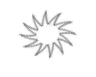 CDR制作多边形的锯齿状的方法技巧