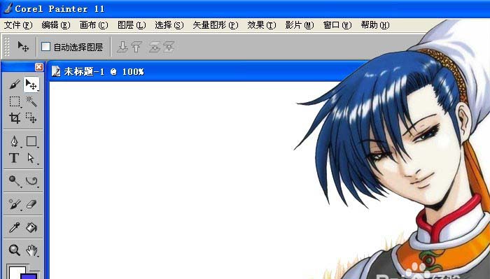 使用Painter画笔中条纹效果和霓虹灯效果教程
