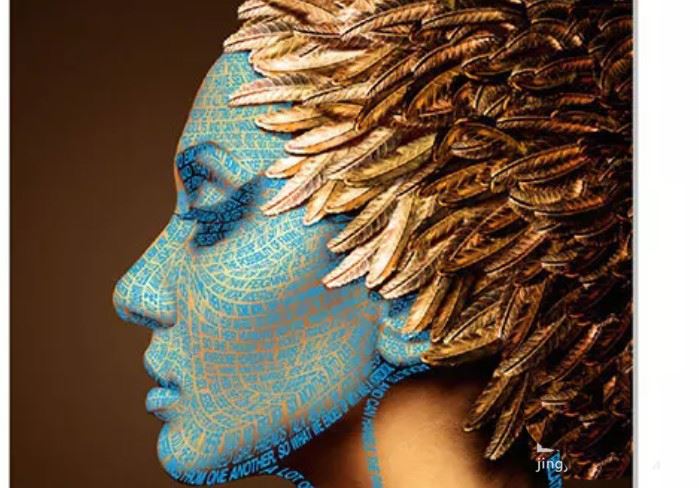 PS结合CDR设计创意的字母人像效果的技巧  第6张