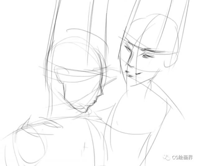 Painter绘制另类黑 白 无 常插画教程  第3张