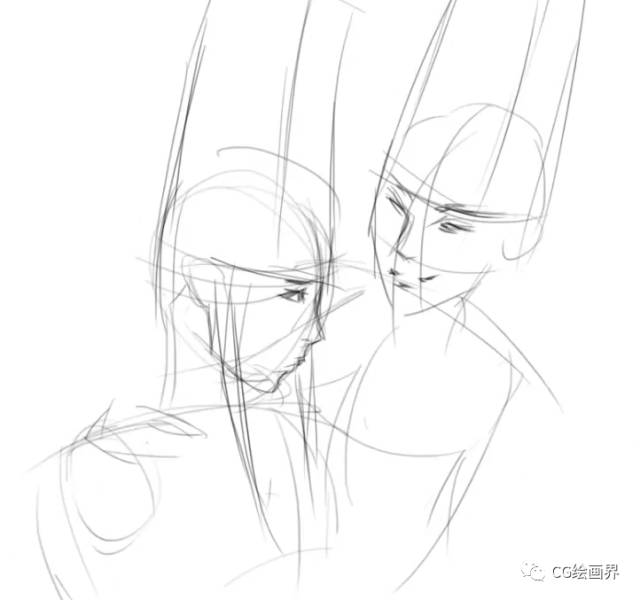 Painter绘制另类黑 白 无 常插画教程  第4张