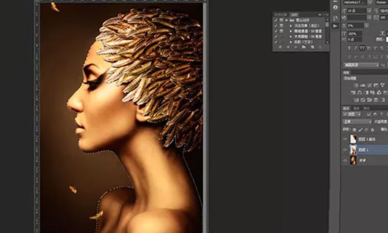 PS结合CDR设计创意的字母人像效果的技巧  第8张