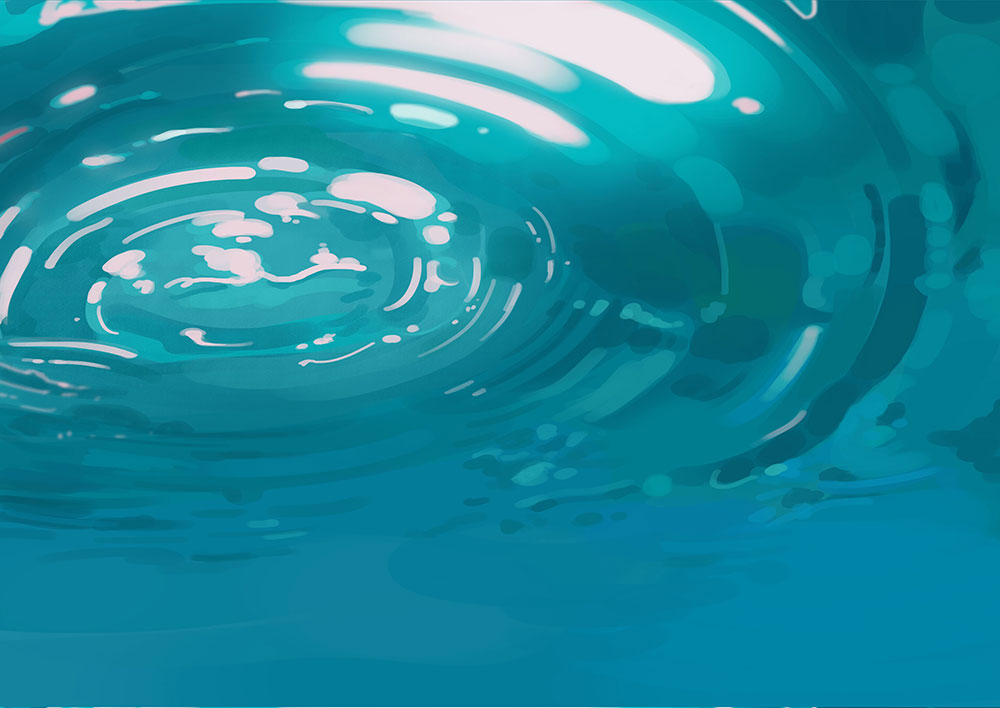 Painter四步轻松画出动漫中的水面波纹教程  第6张