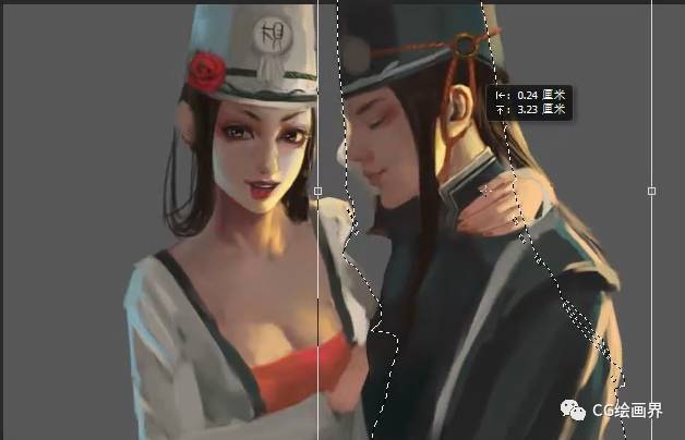 Painter绘制另类黑 白 无 常插画教程  第11张