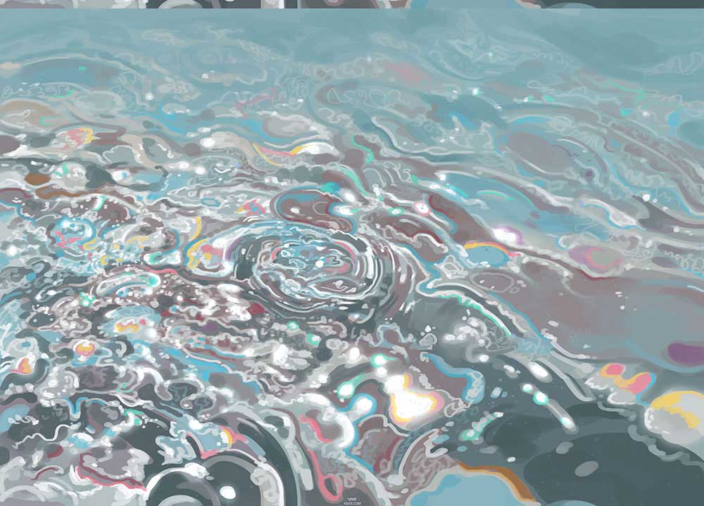 Painter四步轻松画出动漫中的水面波纹教程  第11张