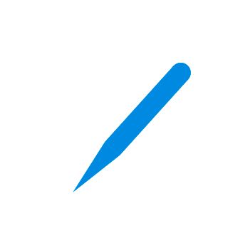 CDR中怎么做由粗渐细的箭头？cdr设计笔形箭头图形的技巧