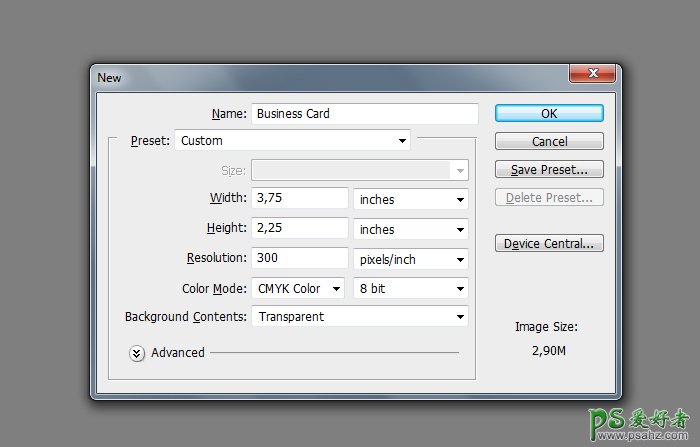 个性名片，PS怎么制作一张个性的商业名片设计教程  第2张