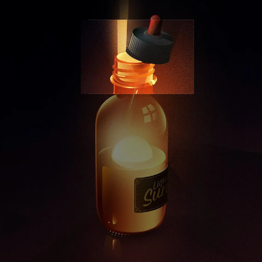 使用Illustrator绘制闪闪发光的复古玻璃瓶插画设计教程  第3张