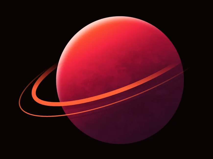 使用Illustrator绘制复古磨砂风格的星球设计教程 第7张 使用Illustrator绘制复古磨砂风格的星球设计教程 第7张