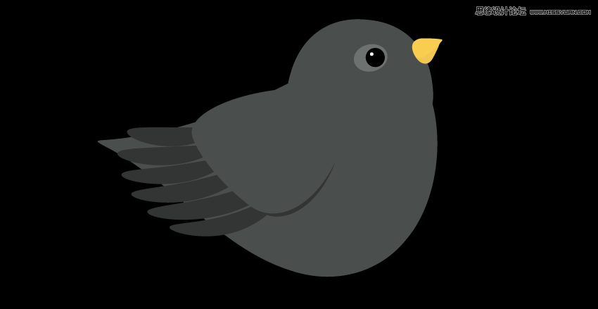 主题插画，使用Illustrator绘制在枝叶上小鸟主题插画教程  第8张