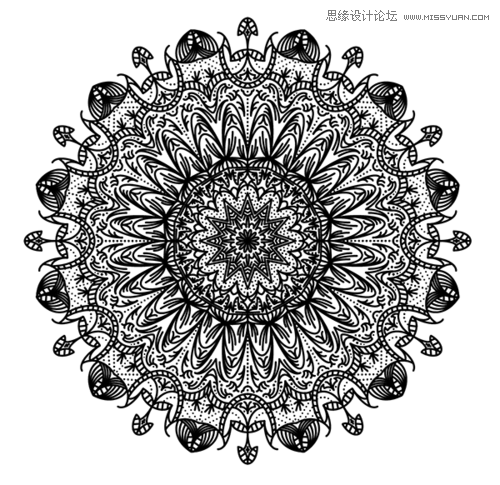 Illustrator创建繁复之美的曼陀罗图案教程  第1张