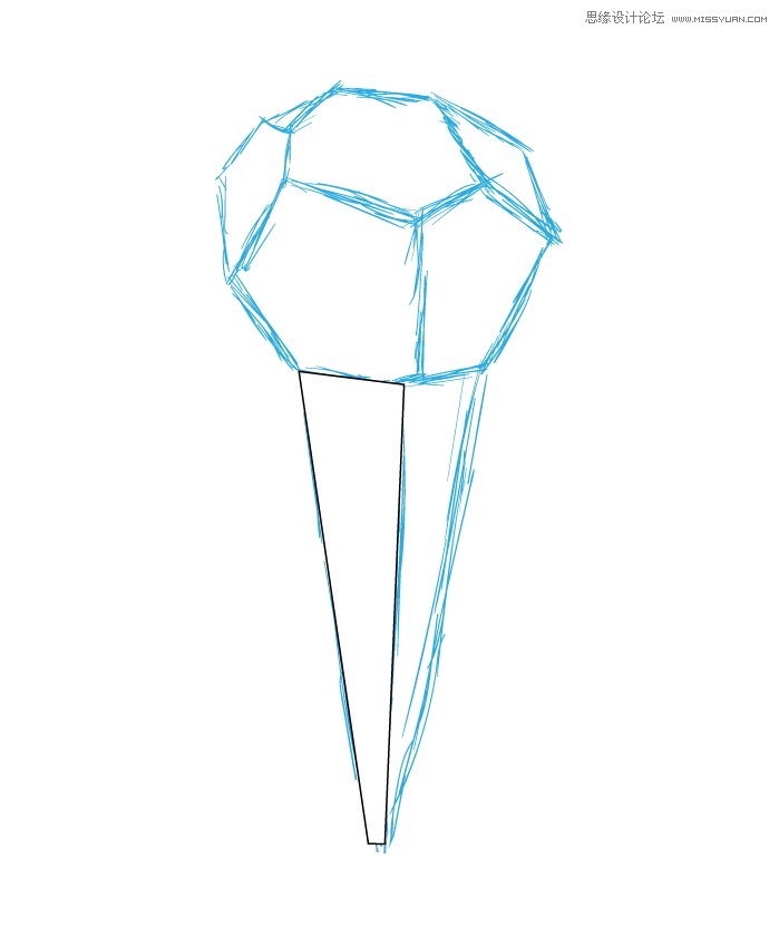 Illustrator绘制可爱的多边形纸艺效果雪糕 第4张 Illustrator绘制可爱的多边形纸艺效果雪糕 第4张