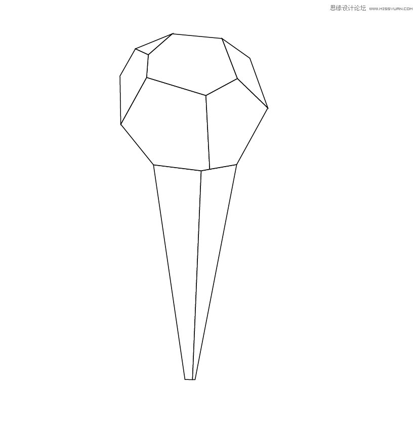 Illustrator绘制可爱的多边形纸艺效果雪糕 第6张 Illustrator绘制可爱的多边形纸艺效果雪糕 第6张