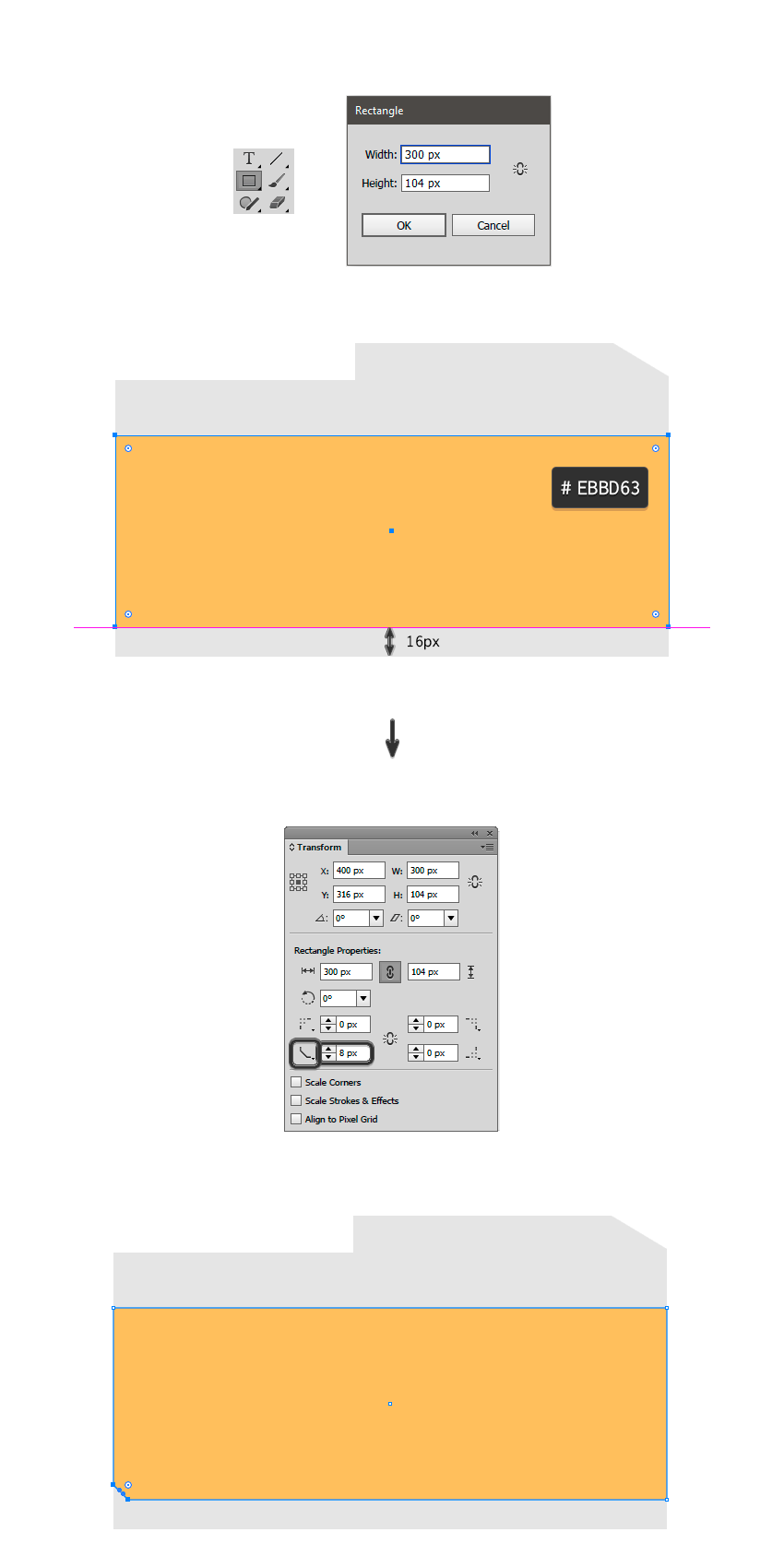 使用Illustrator绘制扁平化风格的复古相机图标教程  第6张